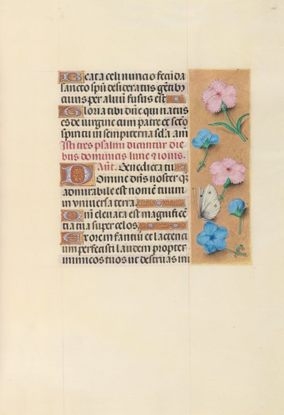 Ore della Regina Isabella la Cattolica, Regina di Spagna: Fol. 100r da Master of the First Prayerbook of Maximillian