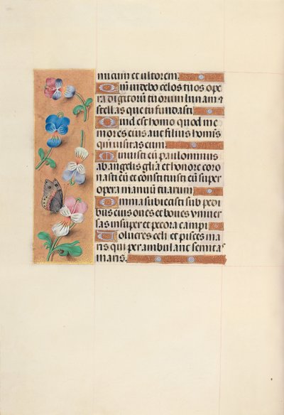 Ore di Isabella la Cattolica, Regina di Spagna: Fol. 100v, c. 1500 da Master of the First Prayerbook of Maximillian