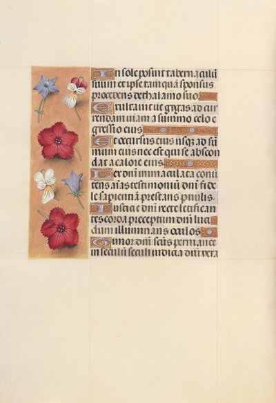 Ore di Isabella la Cattolica, Regina di Spagna: Fol. 101v da Master of the First Prayerbook of Maximillian