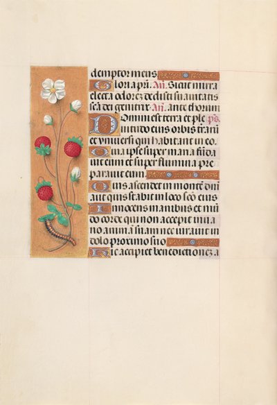 Ore di Isabella la Cattolica, Regina di Spagna: Fol. 102v, c. 1500 da Master of the First Prayerbook of Maximillian