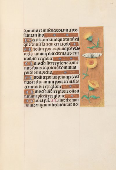 Ore di Isabella la Cattolica, Regina di Spagna: Fol. 103r, c. 1500 da Master of the First Prayerbook of Maximillian