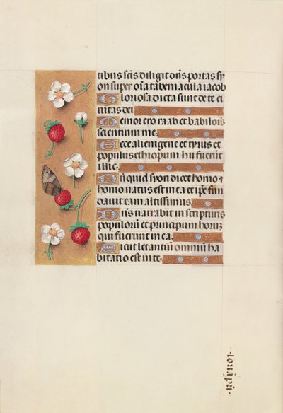 Ore di Isabella la Cattolica, Regina di Spagna: Fol. 106v, c. 1500 da Master of the First Prayerbook of Maximillian