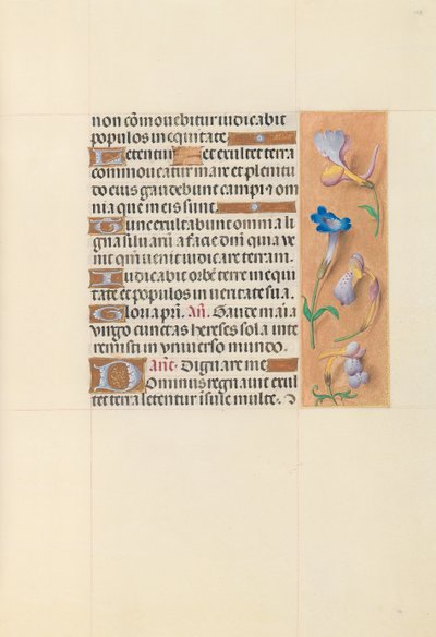 Ore di Isabella la Cattolica, Regina di Spagna: Fol. 108r, c. 1500 da Master of the First Prayerbook of Maximillian