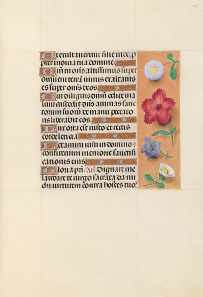 Ore di Isabella la Cattolica, Regina di Spagna: Fol. 109r, c. 1500 da Master of the First Prayerbook of Maximillian