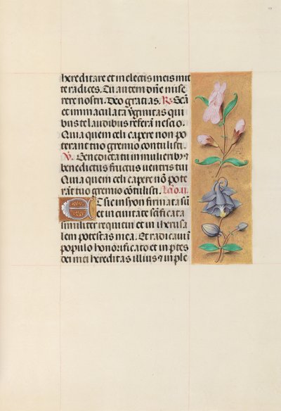 Ore di Isabella la Cattolica, Regina di Spagna: Fol. 111r, c. 1500 da Master of the First Prayerbook of Maximillian