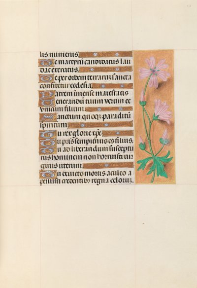 Ore di Isabella la Cattolica, regina di Spagna: Fol. 113r, c. 1500 da Master of the First Prayerbook of Maximillian