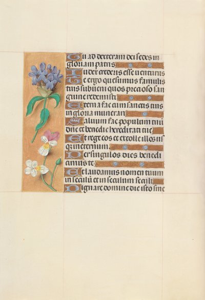 Ore della regina Isabella la Cattolica, regina di Spagna: Fol. 113v, c. 1500 da Master of the First Prayerbook of Maximillian