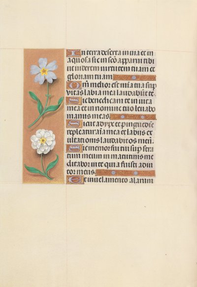 Ore di Isabella la Cattolica, Regina di Spagna: Fol. 117v, c. 1500 da Master of the First Prayerbook of Maximillian
