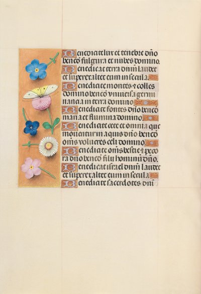 Ore di Isabella la Cattolica, Regina di Spagna: Fol. 119v, c. 1500 da Master of the First Prayerbook of Maximillian