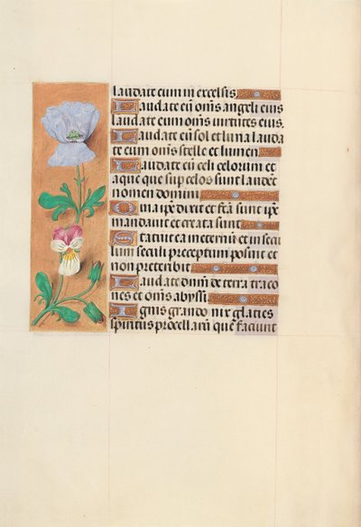 Ore di Isabella la Cattolica, Regina di Spagna: Fol. 120v, c. 1500 da Master of the First Prayerbook of Maximillian