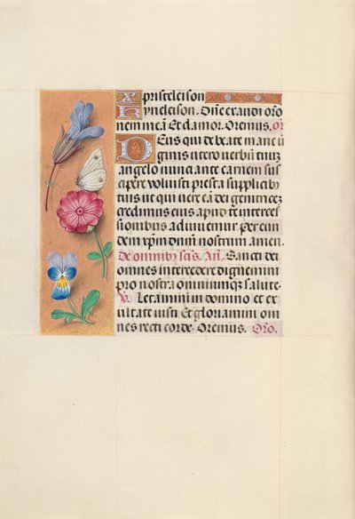 Ore di Isabella la Cattolica, Regina di Spagna: Fol. 124v, c. 1500 da Master of the First Prayerbook of Maximillian