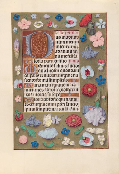 Ore di Isabella la Cattolica, Regina di Spagna: Fol. 127r, c. 1500 da Master of the First Prayerbook of Maximillian