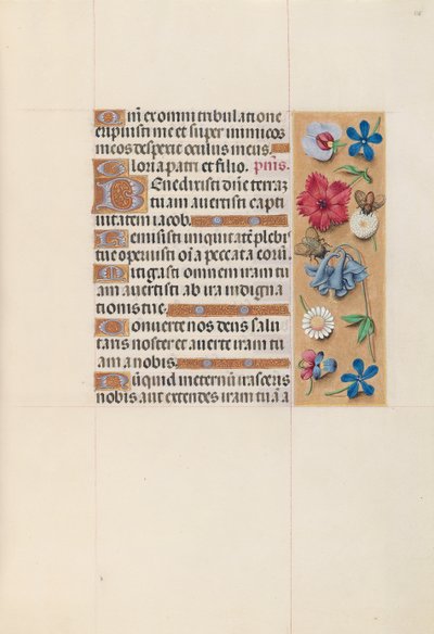 Ore di Isabella la Cattolica, Regina di Spagna: Fol. 128r, c. 1500 da Master of the First Prayerbook of Maximillian