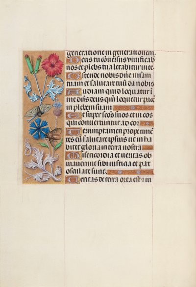 Ore della Regina Isabella la Cattolica, Regina di Spagna: Fol. 128v, c. 1500 da Master of the First Prayerbook of Maximillian
