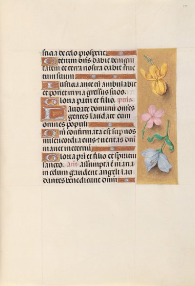 Ore di Isabella la Cattolica, Regina di Spagna: Fol. 129r da Master of the First Prayerbook of Maximillian