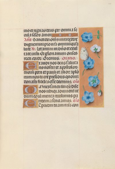 Ore di Isabella la Cattolica, Regina di Spagna: Fol. 130r, c. 1500 da Master of the First Prayerbook of Maximillian