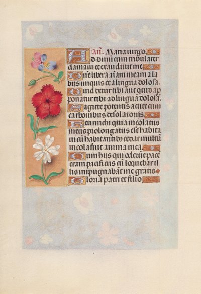 Ore di Isabella la Cattolica, Regina di Spagna: Fol. 132v da Master of the First Prayerbook of Maximillian