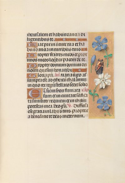 Ore di Isabella la Cattolica, Regina di Spagna: Fol. 134r, c. 1500 da Master of the First Prayerbook of Maximillian