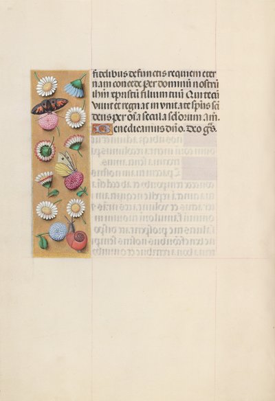 Ore della Regina Isabella la Cattolica, Regina di Spagna: Fol. 135v, c. 1500 da Master of the First Prayerbook of Maximillian