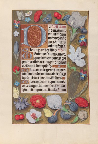Ore di Isabella la Cattolica, regina di Spagna: Fol. 137r, c. 1500 da Master of the First Prayerbook of Maximillian