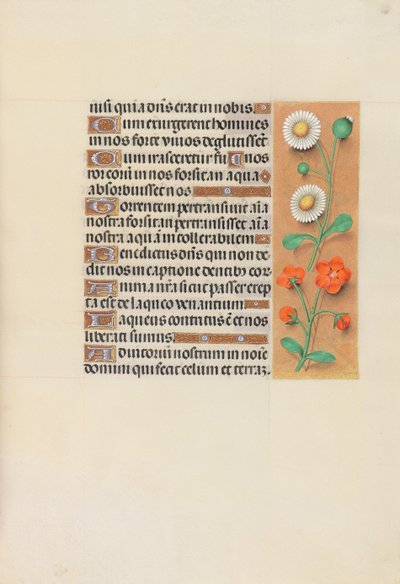 Ore di Isabella la Cattolica, regina di Spagna: Fol. 138r da Master of the First Prayerbook of Maximillian