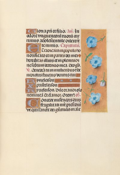 Ore di Isabella la Cattolica, regina di Spagna: Fol. 139r da Master of the First Prayerbook of Maximillian