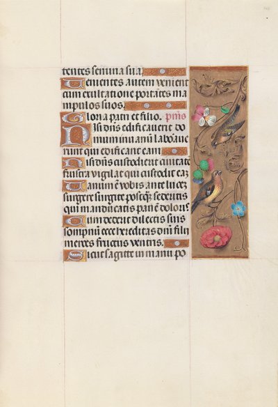 Ore di Isabella la Cattolica, Regina di Spagna: Fol. 143r da Master of the First Prayerbook of Maximillian