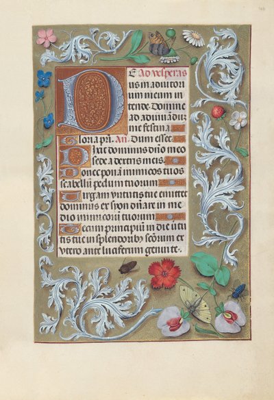 Ore di Isabella la Cattolica, Regina di Spagna: Fol. 147r, c. 1500 da Master of the First Prayerbook of Maximillian
