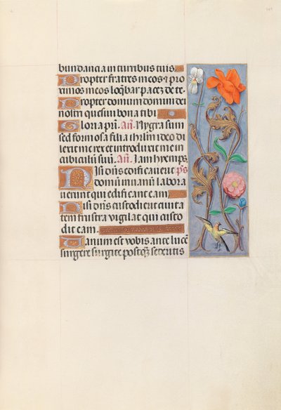 Ore della regina Isabella la Cattolica, regina di Spagna: Fol. 149r da Master of the First Prayerbook of Maximillian