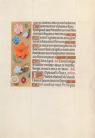 Ore di Isabella la Cattolica, regina di Spagna: Fol. 149v da Master of the First Prayerbook of Maximillian