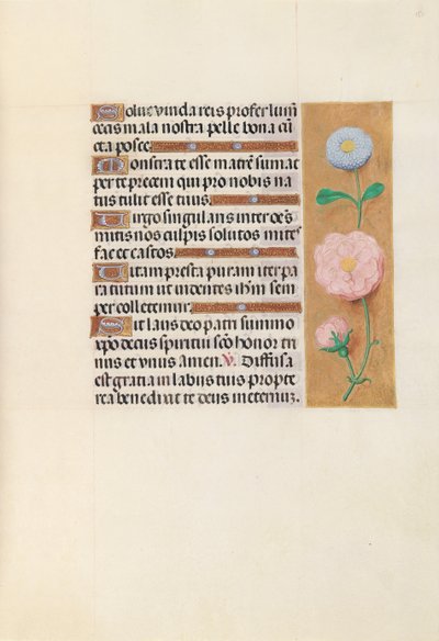 Ore di Isabella la Cattolica, Regina di Spagna: Fol. 151r, c. 1500 da Master of the First Prayerbook of Maximillian
