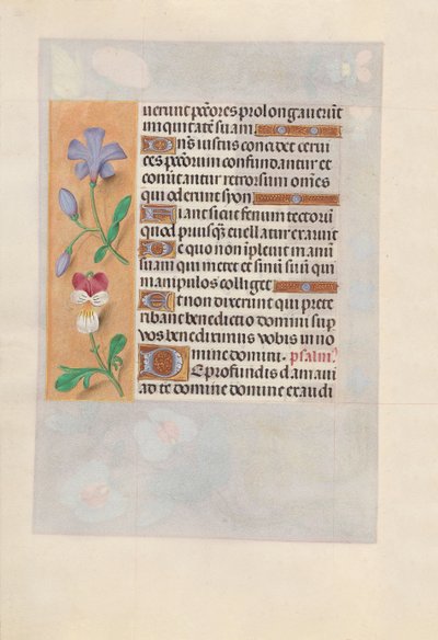 Ore di Isabella la Cattolica, regina di Spagna: Fol. 155v da Master of the First Prayerbook of Maximillian