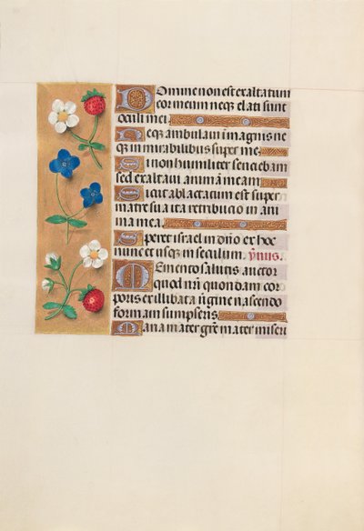 Ore di Isabella la Cattolica, Regina di Spagna: Fol. 156v, c. 1500 da Master of the First Prayerbook of Maximillian