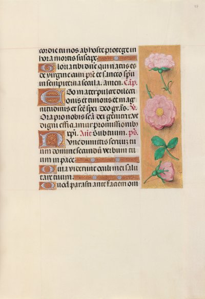 Ore di Isabella la Cattolica, regina di Spagna: Fol. 157r, c. 1500 da Master of the First Prayerbook of Maximillian