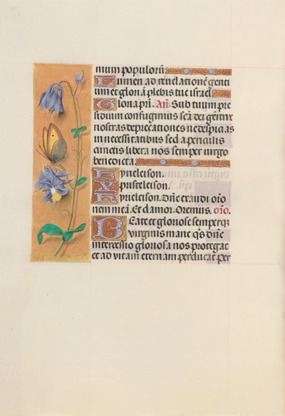 Ore di Isabella la Cattolica, Regina di Spagna: Fol. 157v, c. 1500 da Master of the First Prayerbook of Maximillian