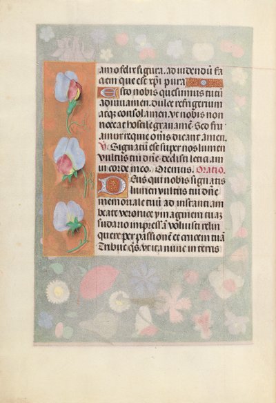 Ore di Isabella la Cattolica, Regina di Spagna: Fol. 15v, c. 1500 da Master of the First Prayerbook of Maximillian
