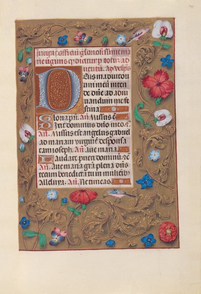 Ore della regina Isabella la Cattolica, regina di Spagna:  Fol. 160r da Master of the First Prayerbook of Maximillian
