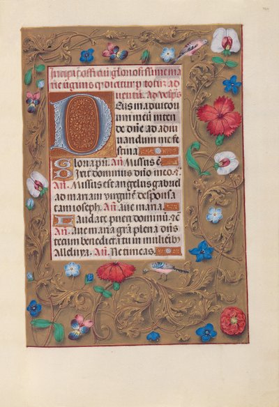 Ore di Isabella la Cattolica, Regina di Spagna: Fol. 160r da Master of the First Prayerbook of Maximillian