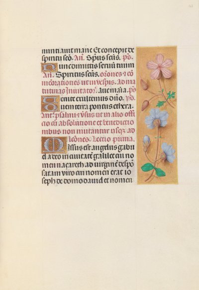 Ore di Isabella la Cattolica, Regina di Spagna: Fol. 162r, c. 1500 da Master of the First Prayerbook of Maximillian