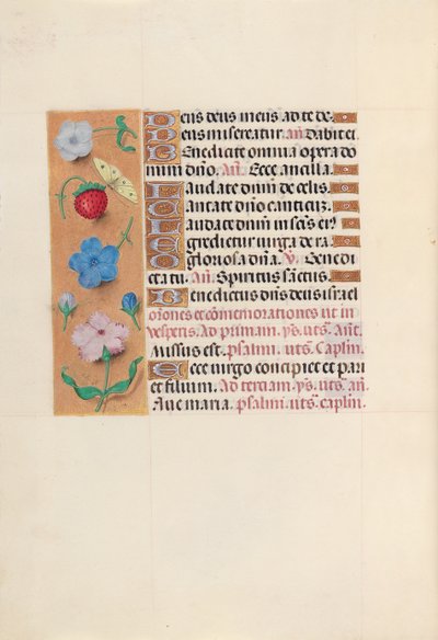 Ore di Isabella la Cattolica, regina di Spagna: Fol. 164v, c. 1500 da Master of the First Prayerbook of Maximillian