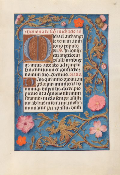 Ore di Isabella la Cattolica, Regina di Spagna: Fol. 168r, c. 1500 da Master of the First Prayerbook of Maximillian