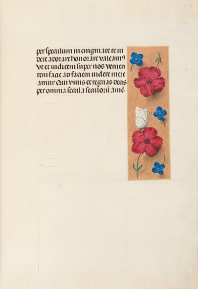 Ore di Isabella la Cattolica, regina di Spagna: Fol. 16r, c. 1500 da Master of the First Prayerbook of Maximillian
