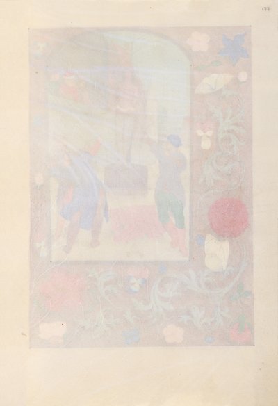 Ore di Isabella la Cattolica, regina di Spagna: Fol. 177r da Master of the First Prayerbook of Maximillian