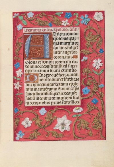Ore di Isabella la Cattolica, Regina di Spagna: Fol. 180r, c. 1500 da Master of the First Prayerbook of Maximillian