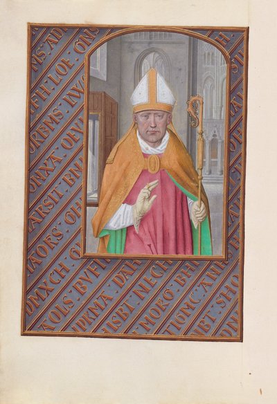 Ore della regina Isabella la Cattolica, regina di Spagna:  Fol. 183v, San Nicola da Master of the First Prayerbook of Maximillian