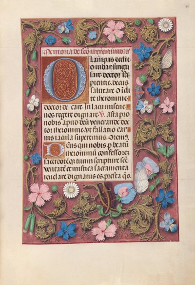 Ore della Regina Isabella la Cattolica, Regina di Spagna: Fol. 186r, c. 1500 da Master of the First Prayerbook of Maximillian