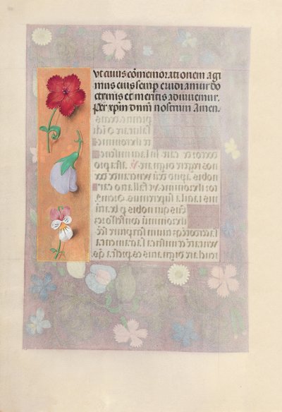 Ore di Isabella la Cattolica, Regina di Spagna: Fol. 186v, c. 1500 da Master of the First Prayerbook of Maximillian