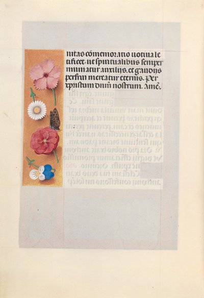 Ore di Isabella la Cattolica, regina di Spagna: Fol. 188v da Master of the First Prayerbook of Maximillian