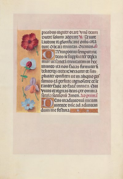 Ore di Isabella la Cattolica, Regina di Spagna: Fol. 18v, c. 1500 da Master of the First Prayerbook of Maximillian