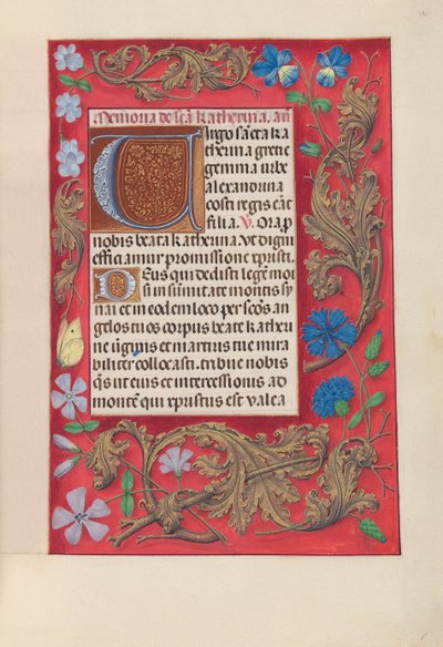 Ore di Isabella la Cattolica, Regina di Spagna: Fol. 190r, c. 1500 da Master of the First Prayerbook of Maximillian